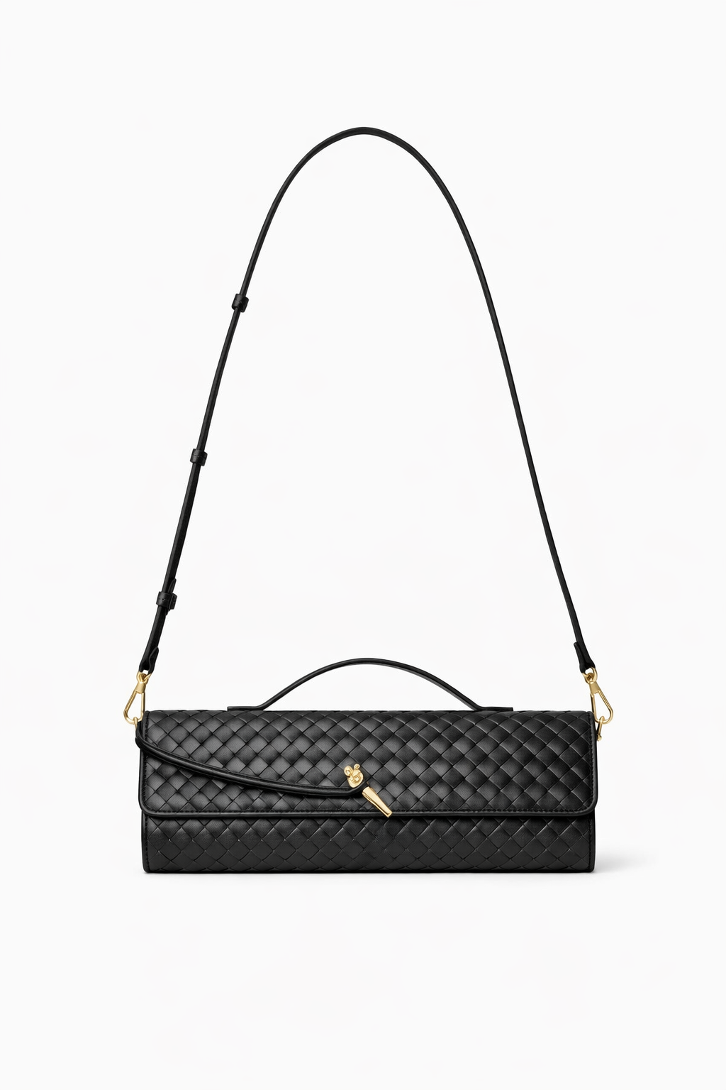 Halle Woven Clutch Crossbody Bag