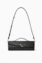 Halle Woven Clutch Crossbody Bag