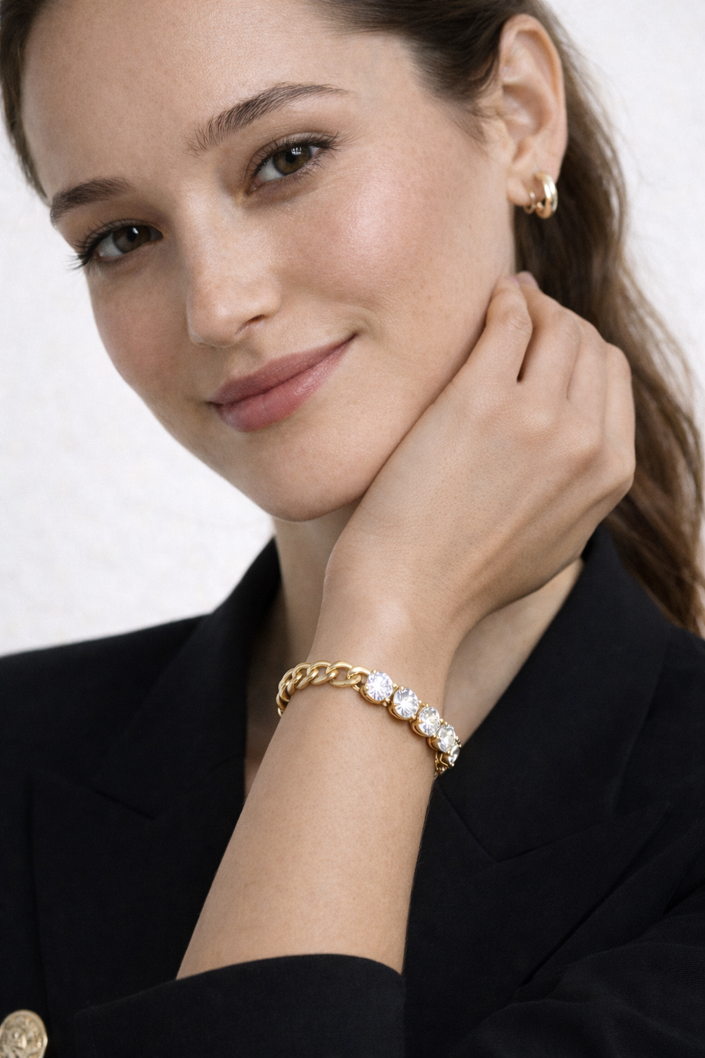 Kendall Crystal Chain Bracelet